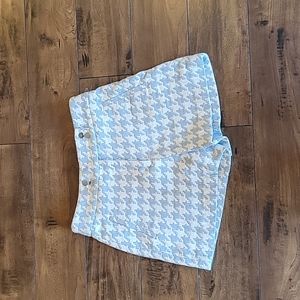 Zara houndstooth shorts